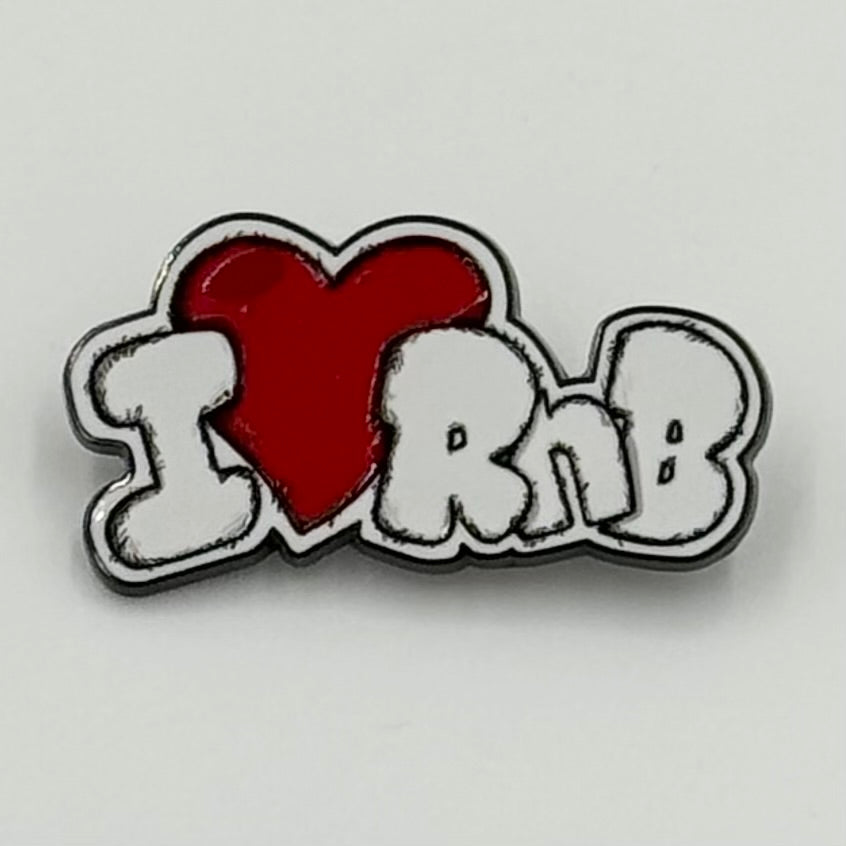 I Love RnB Logo Pin