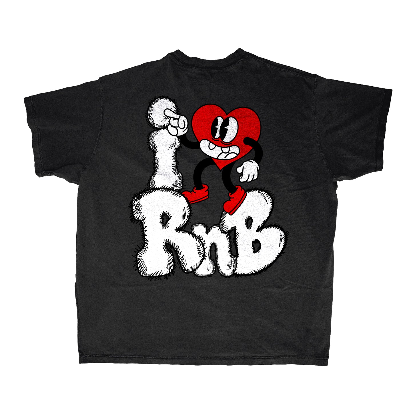 I Love RnB Sitting Heart T-Shirt