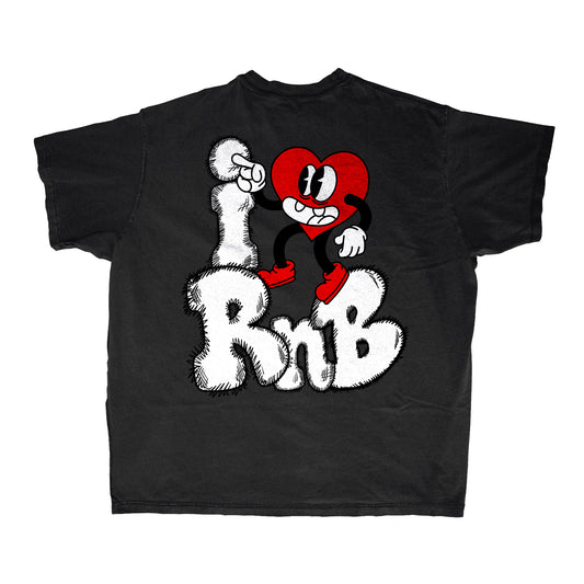 I Love RnB Sitting Heart T-Shirt